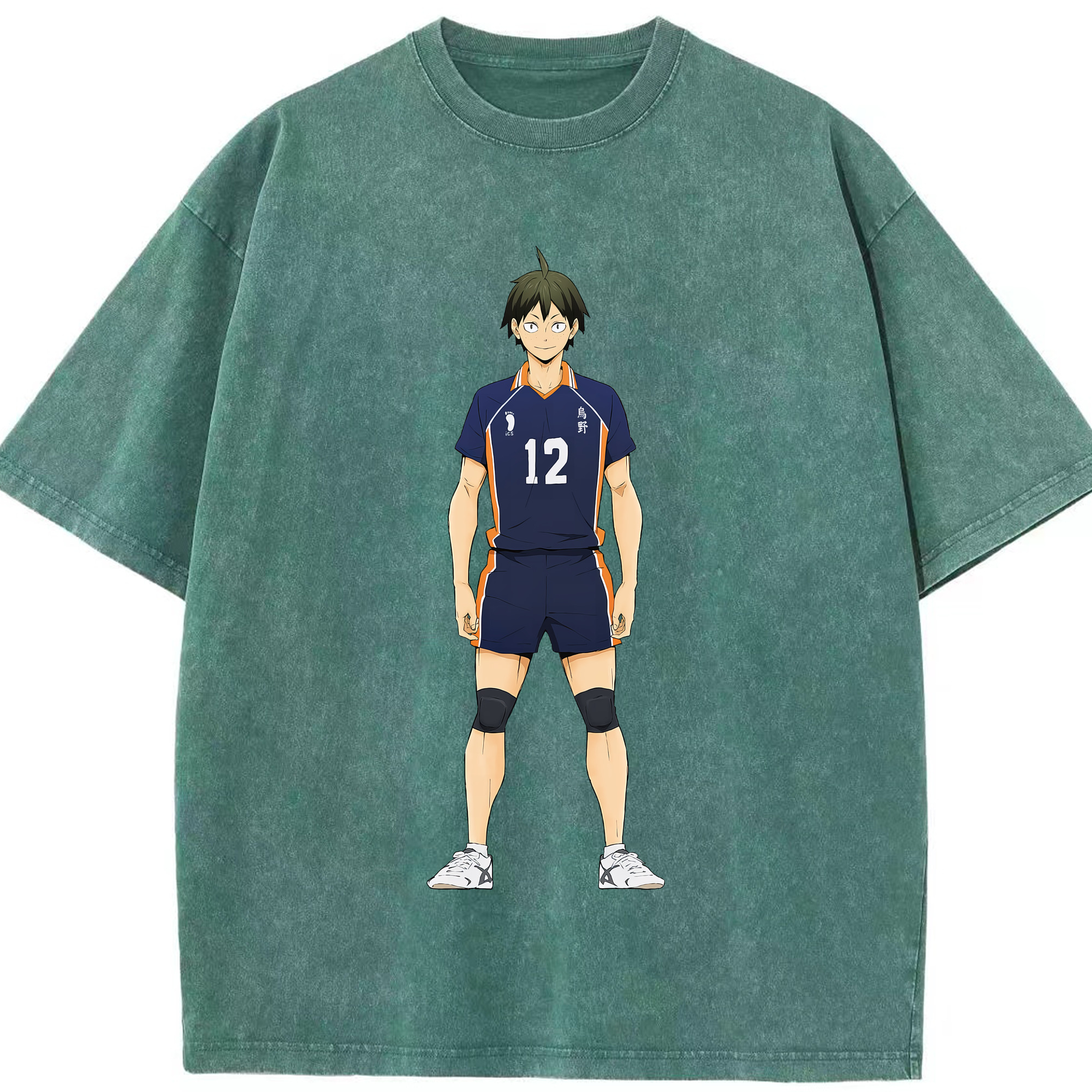 （画像用） ハイキュー!! Haikyu!! 綿100% ヴィンテージ風 半袖Tシャツ（フロントプリント）
